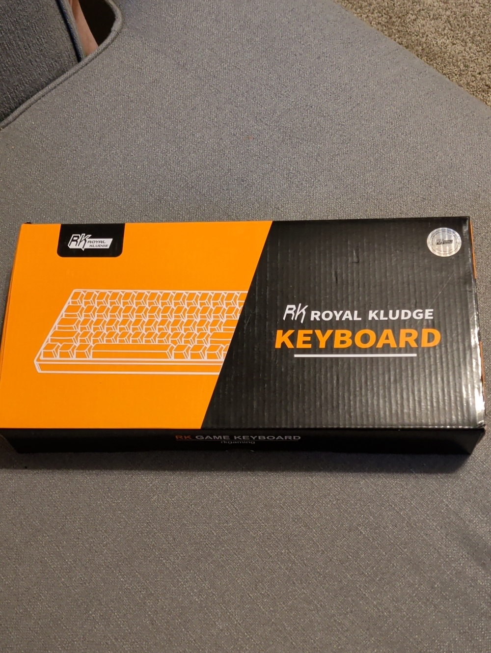 RK Mechanical Keyboard - Black/Orange Packaging